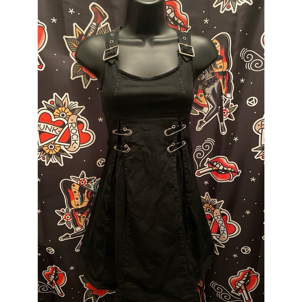 Vintage Lip Service Punk & Disorderly Safety Pin Dress
